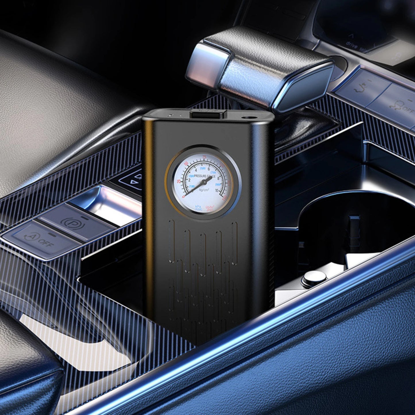 Cordless Portable Tire Inflator | Pointer Gauge Air Compressor
