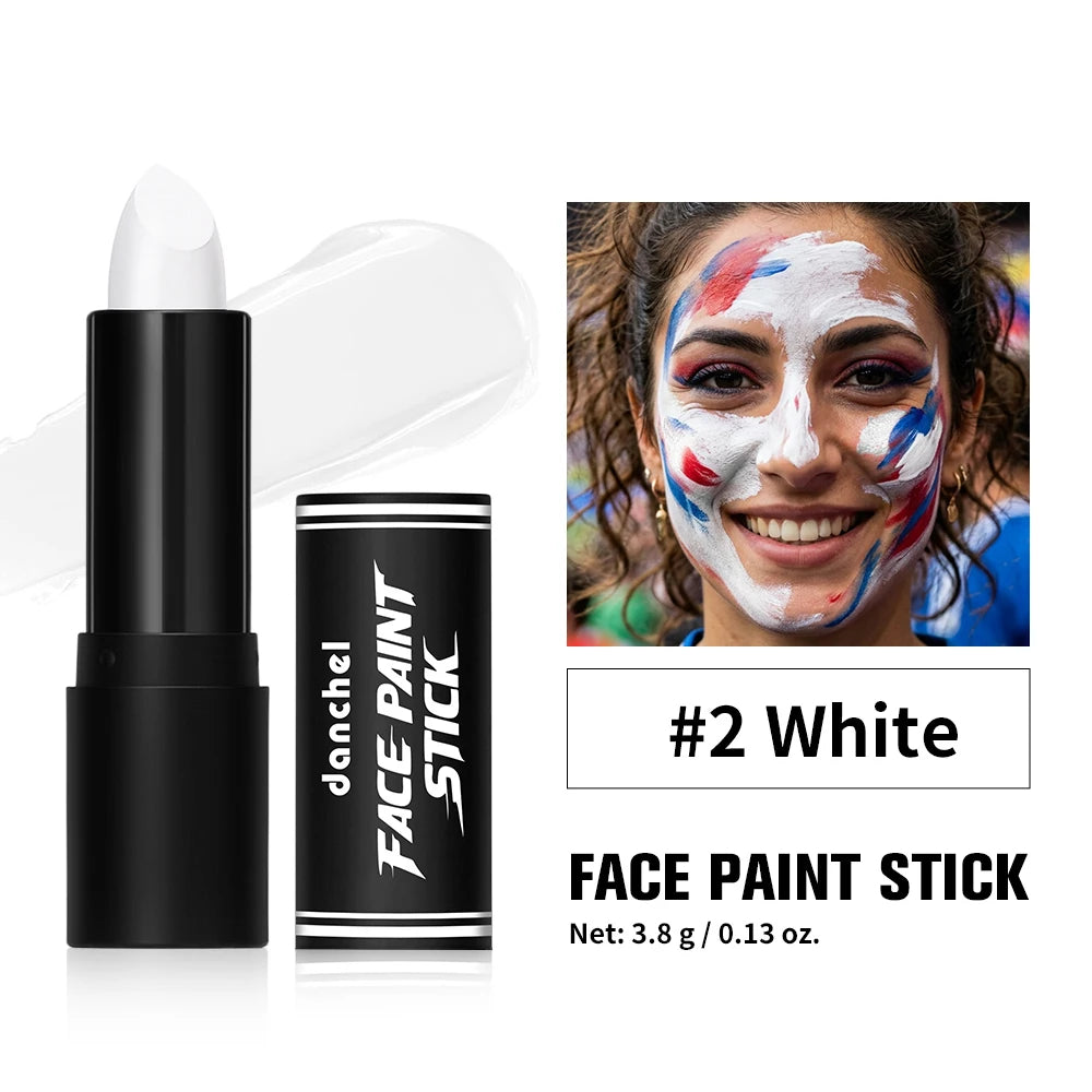 Face Body Paint Stick Eye Black Softball Football Baseball Sports Non-Toxic Hypoallergenic for Halloween SFX Makeup Cosplay Jok Peaceful Pleasures Health and Wellness 2White