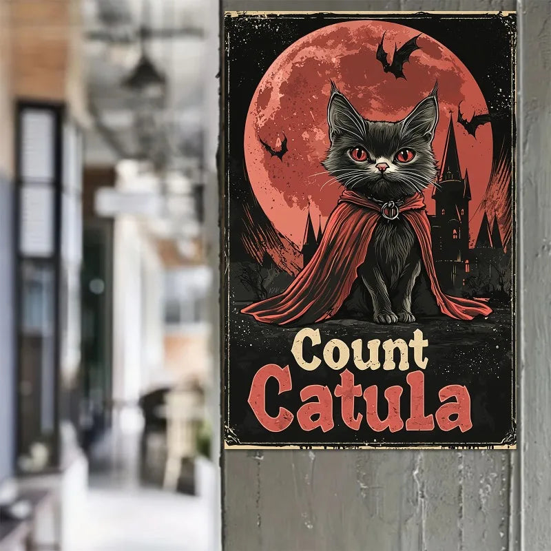 Count Barkula Vampire Dog Canvas Poster | Halloween Wall Art Canvas Art Poster Peaceful Pleasures Health and Wellness