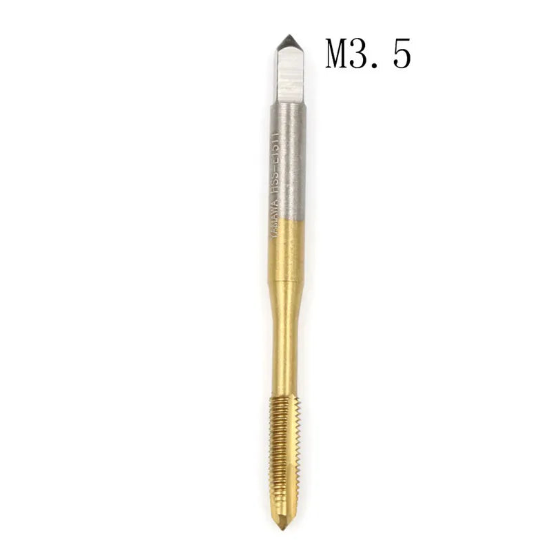 HSS Metric Thread Tap Set M2–M8 Straight Flute Screw Plug Tap Thread Tap Peaceful Pleasures Health and Wellness M3.5