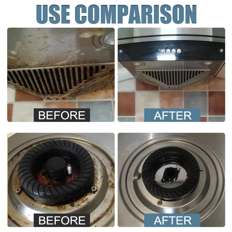 30ml/100ml Kitchen Cleaning Foam Multi-Purpose Kitchen Appliance Cleaner Rust Remover Stove Range Hood Heavy Oil Stain Cleaner Peaceful Pleasures Health and Wellness