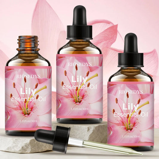 RIÔSEDYS Lily Essential Oil – Aromatherapy & Massage Oil Floral Essential Oil Oasis Select