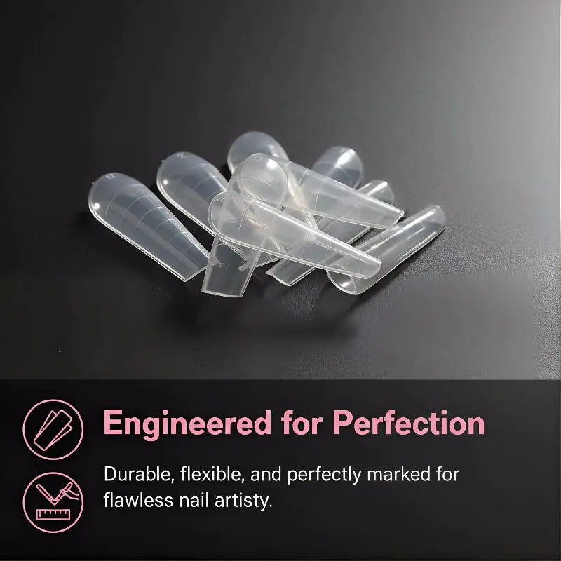 240pcs Sandwich Nail Forms 15 Size Oval Extension Dual Form No Paper Forms Needed For Easy Nail Extensions Peaceful Pleasures Health and Wellness