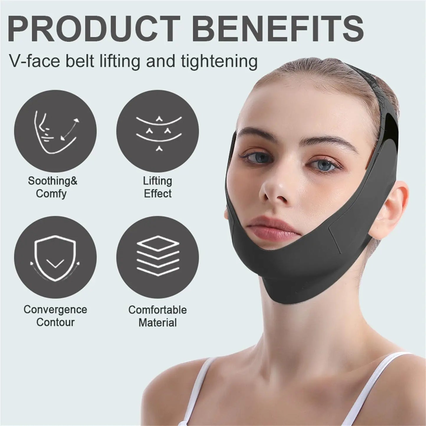 V Line Chin Strap Face Lift Mask – Double Chin Reducer