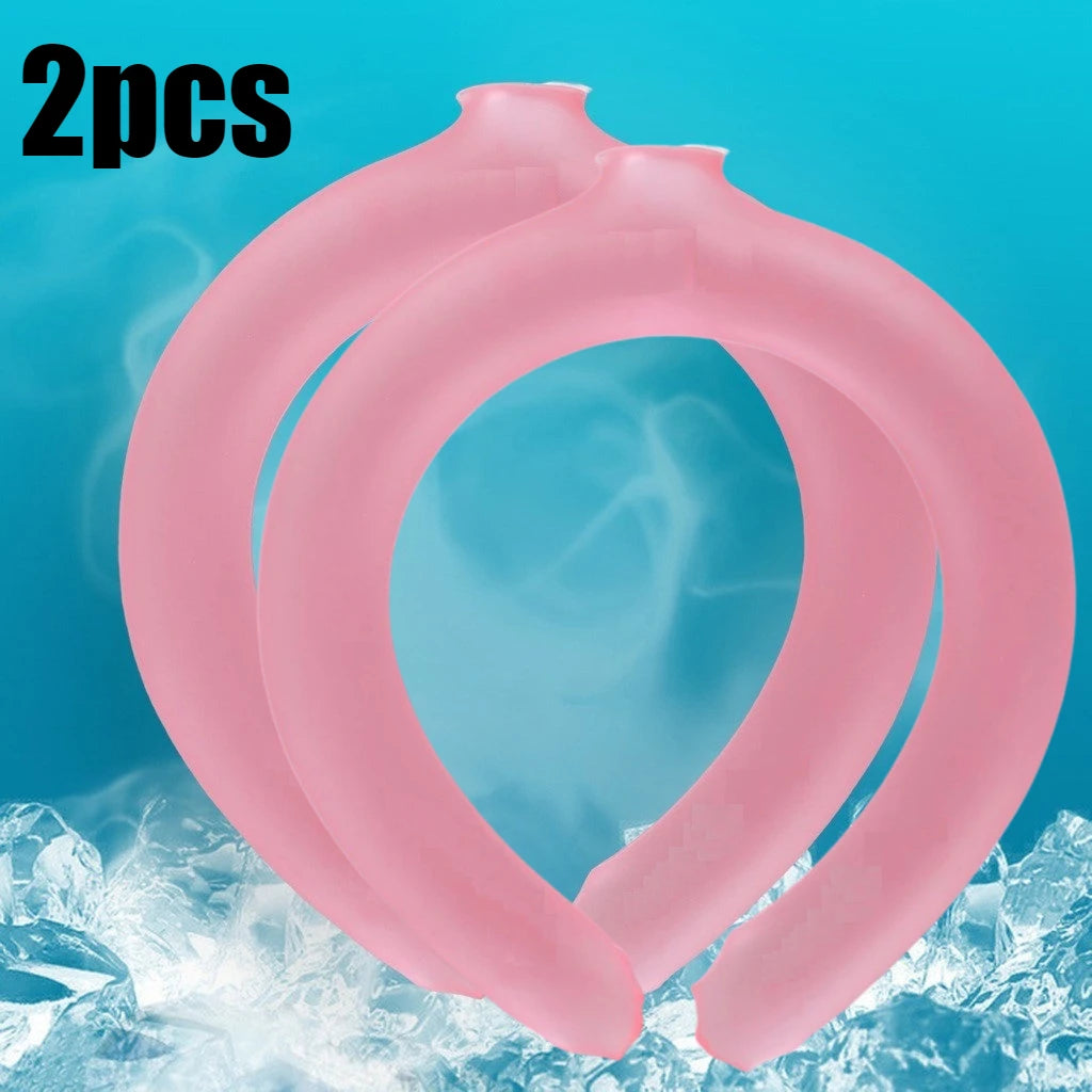 Summer Neck Cooling Ring Portable Reusable Massager Cool Sunstroke