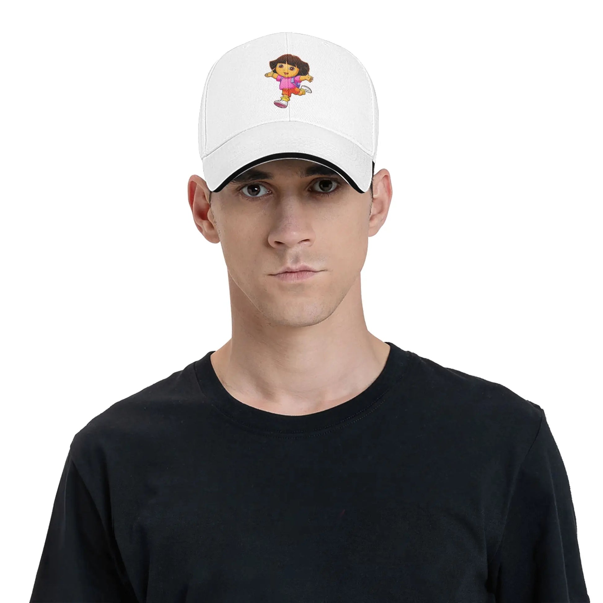 D-Doras The Explorers Casual Baseball Cap Outdoor Gym Trucker Hat Summer Sun-Proof Men Women y2k Retro Baseball Caps Peaceful Pleasures Health and Wellness