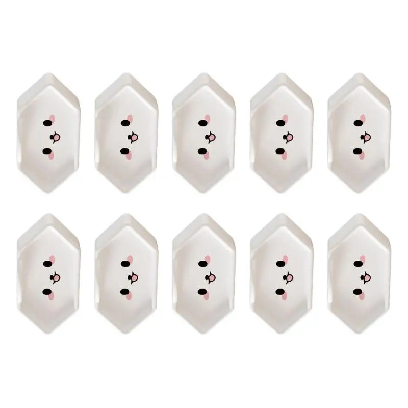 10-Pack Childproof Outlet Cover Plugs | 2-Hole Socket Safety
