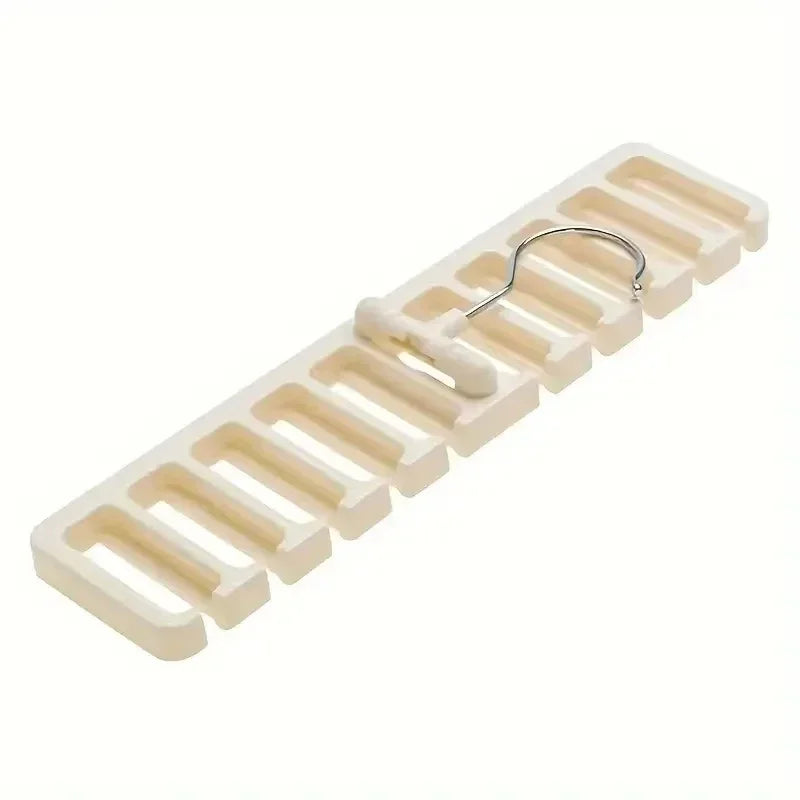 1PCS Tie Belt Hanger Wardrobe Belt Rotating Organizer Rack Multifuctional Scarf Hanger Home Closet Storage Holder Accessories Peaceful Pleasures Health and Wellness Beige XL