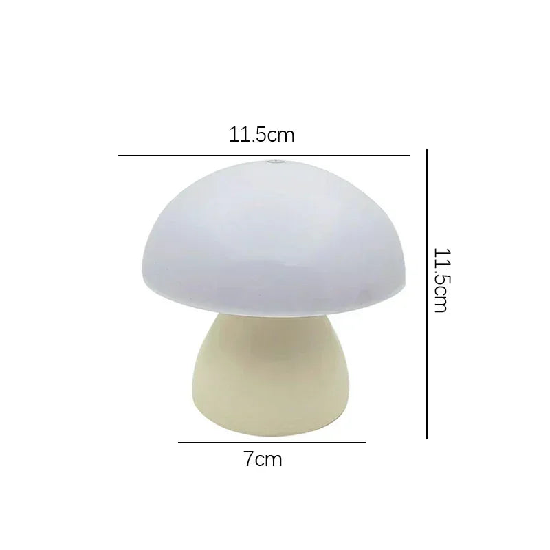 New Creative Night Lights Mushroom Lamp Table Lamp Pat Lamp Bedroom Bedside Lamp Bar Dining Table Lamp Warm White Ambient Lights Peaceful Pleasures Health and Wellness YELLOW