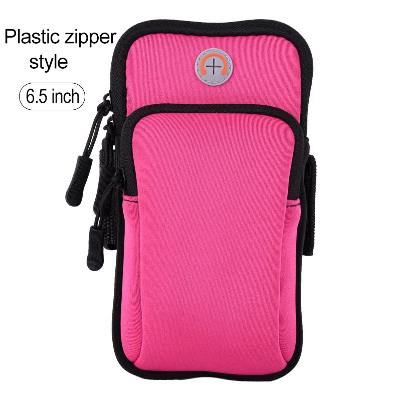 Mobile Phone Armband mp3/mp4 Bags iPhone 14 Pro Max Case For iphone11 Sports Bag For Mobile Multifunction Running Accessories Peaceful Pleasures Health and Wellness Rose red(6.5inch)
