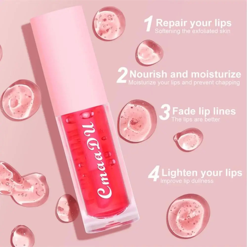 CmaaDu 6-Piece Color Changing Fruit Lip Gloss Set | Lip Oil