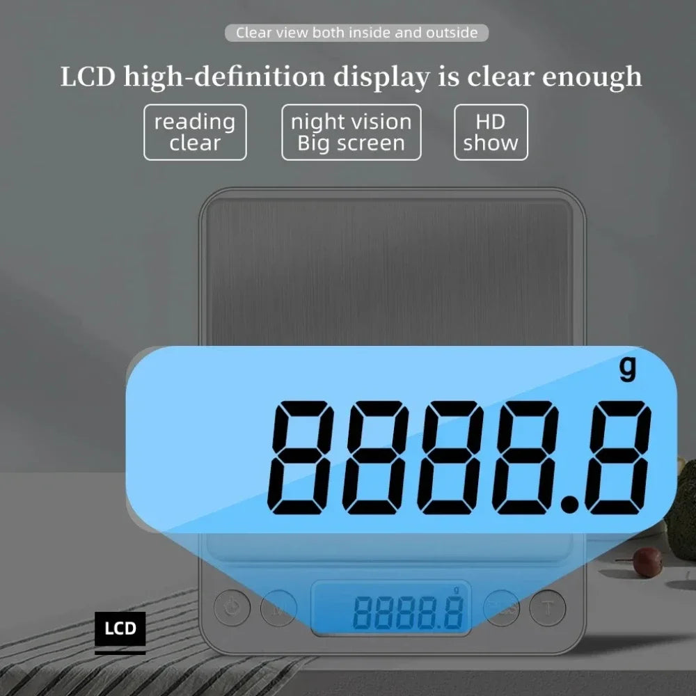 New multi specification digital kitchen scale precision scale for food and jewelry postal scale, LCD electronic measurement Peaceful Pleasures Health and Wellness