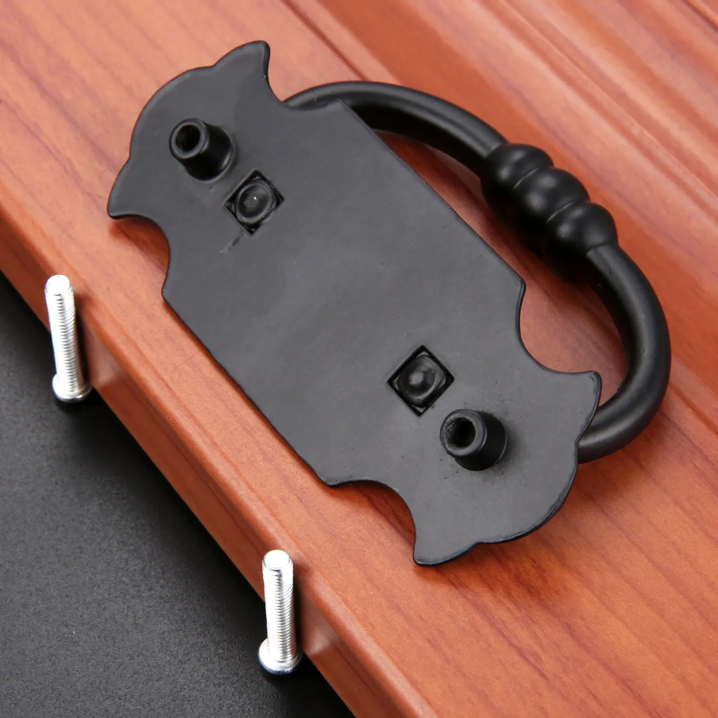 Vintage Black Zinc Alloy Drawer Pull Handle 88x56mm | Cabinet Knob