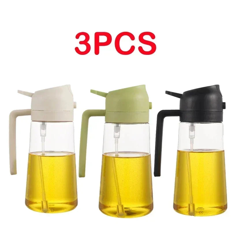 500ml Oil Spray Bottle for Kitchen, Air Fryer, BBQ & Camping