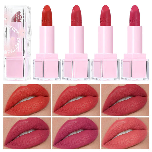 USHAS Matte Lipstick – Velvet Red Long-Lasting Lip Glaze Matte Lipstick Oasis Select