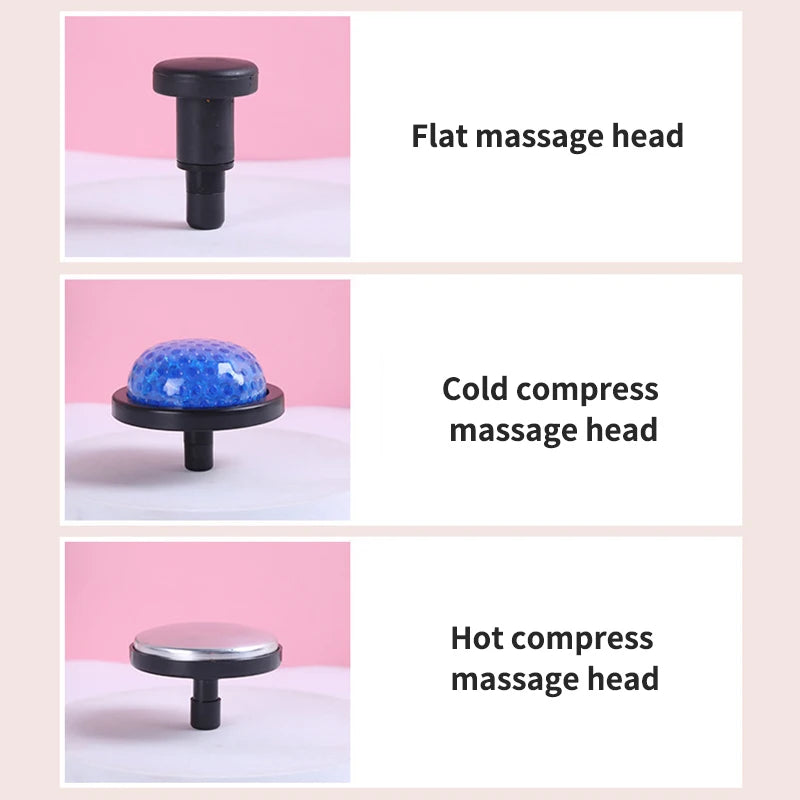 6 Replacement Head Fascia Guns Cold Compress Hot Compress Fitness Electric Impact Gun Muscle Relaxation Massager Small Vibrator Peaceful Pleasures Health and Wellness