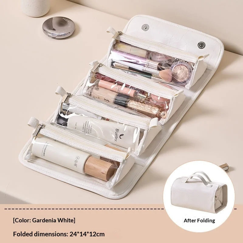 4-in-1 Waterproof Travel Makeup Organizer Bag | Large Capacity
