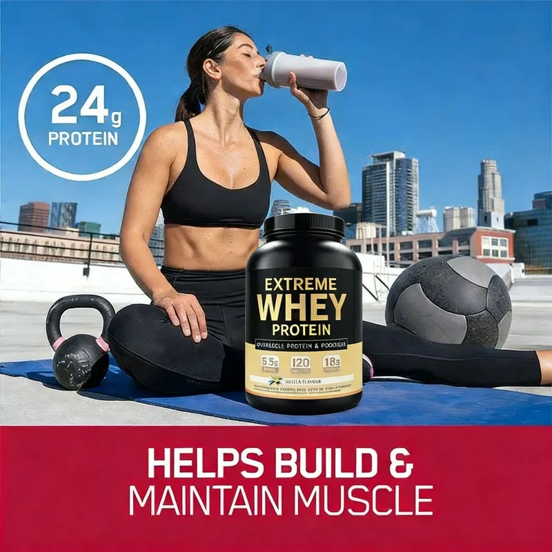 Vanilla Whey Protein Powder | Muscle Growth & Gym Recovery