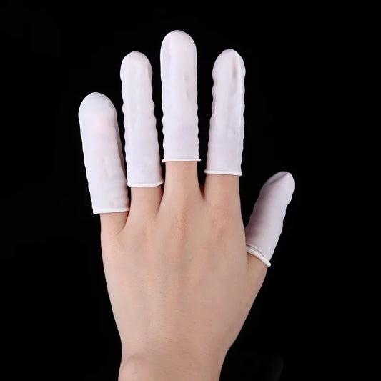 Thimbles Nail Art Latex Rubber Gloves Protective Protector Cover Peaceful Pleasures Health and Wellness