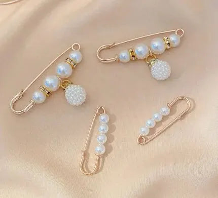 4PCS Waist Adjustment Uniform Clothing Extended Buckle And Waist Adjustment Buckle Pearl Broocated Fashion Decorative Accessorie Peaceful Pleasures Health and Wellness 1 3#