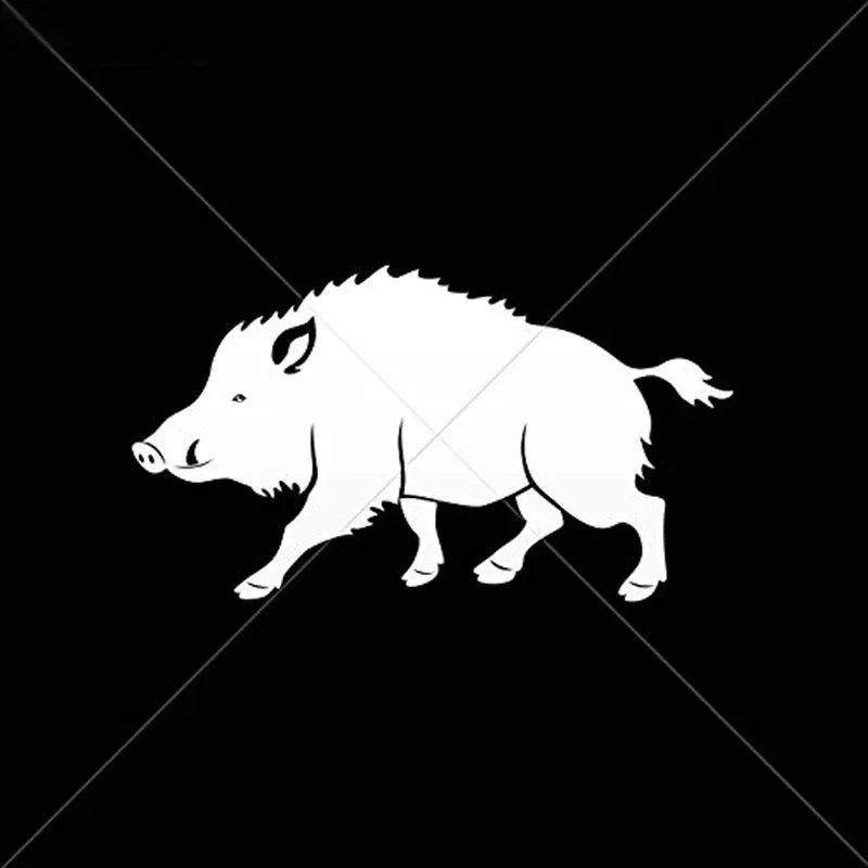 A Wild Boar Silhouette Car Car Sticker Bumper Sticker Car Decal Peaceful Pleasures Health and Wellness