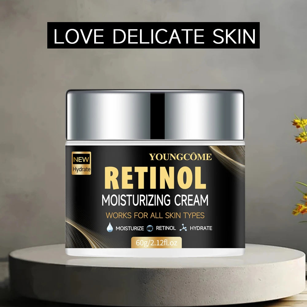 Retinol Collagen Men's Face Cream Skincare Moisturizing Brightening Hydrating Smooth Wrinkles Firming Facial Face Men Skin Care Peaceful Pleasures Health and Wellness