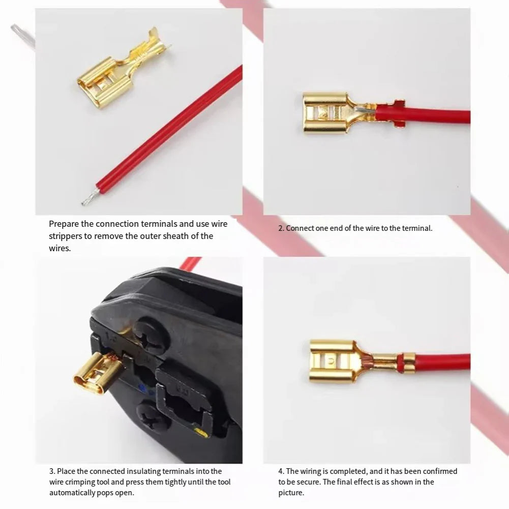 1000pc Crimp Terminal Kit – 2.8/4.8/6.3mm Spade Connectors