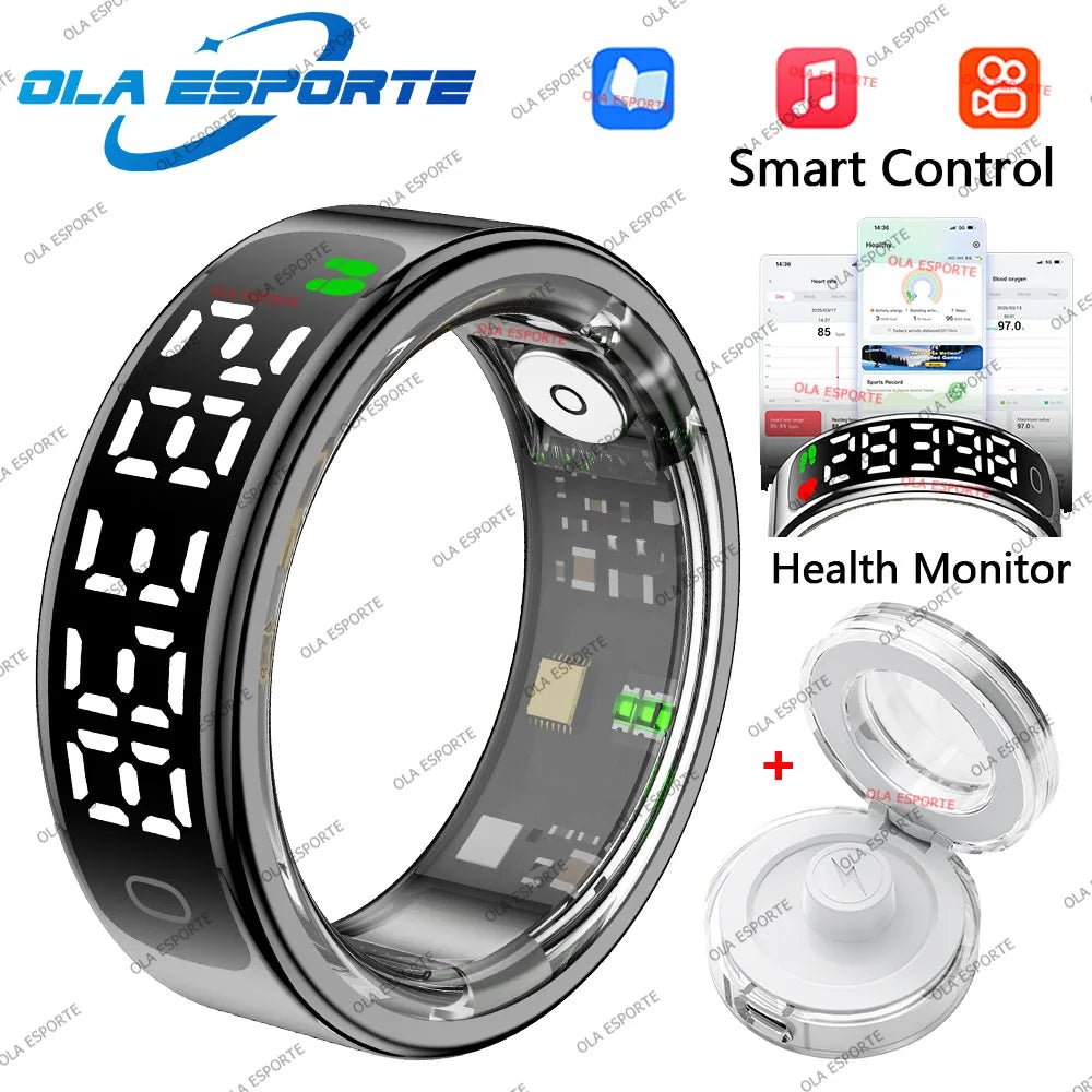 Smart Ring with Display | Heart Rate, Sleep & Activity Tracker