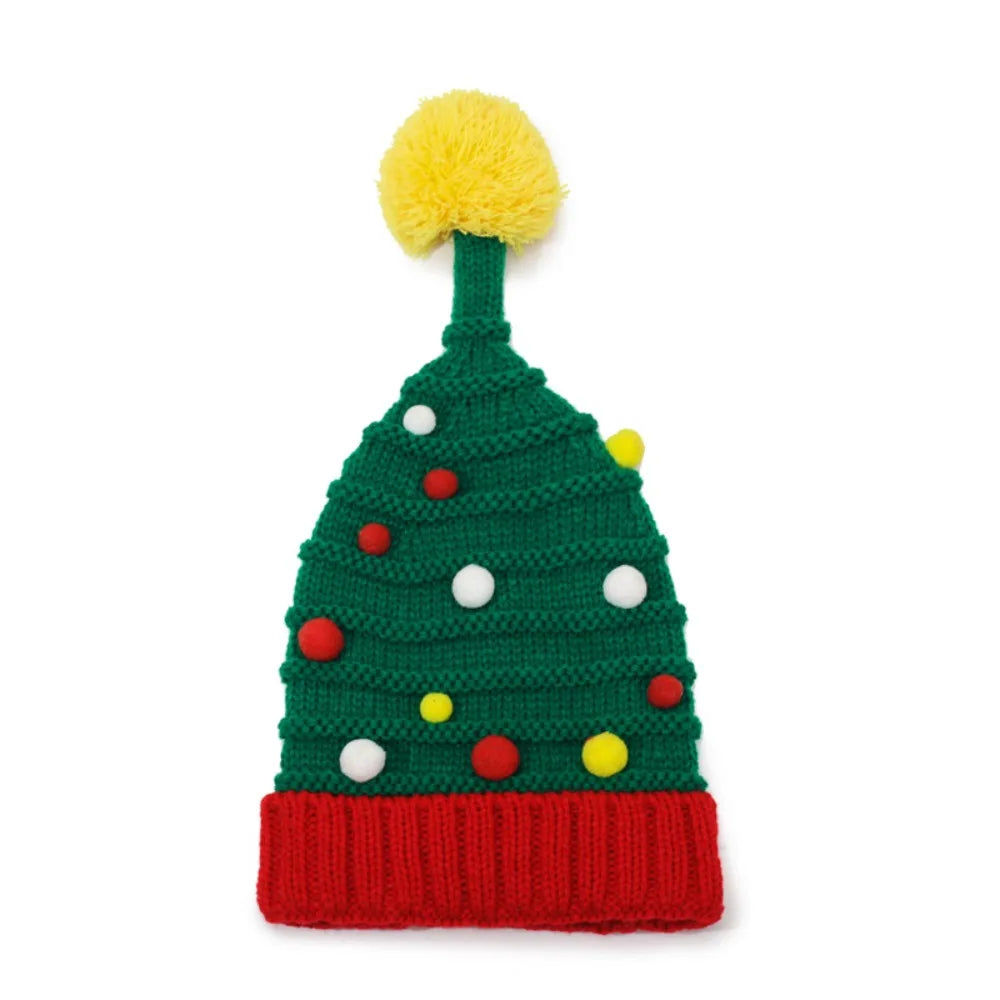 Cute Knitted Santa Hat with Pom Pom - Soft Christmas Beanie for Holiday Parties, Photo Props, Festive & Navidad Noel Xmas Decor Peaceful Pleasures Health and Wellness Adult Style 4