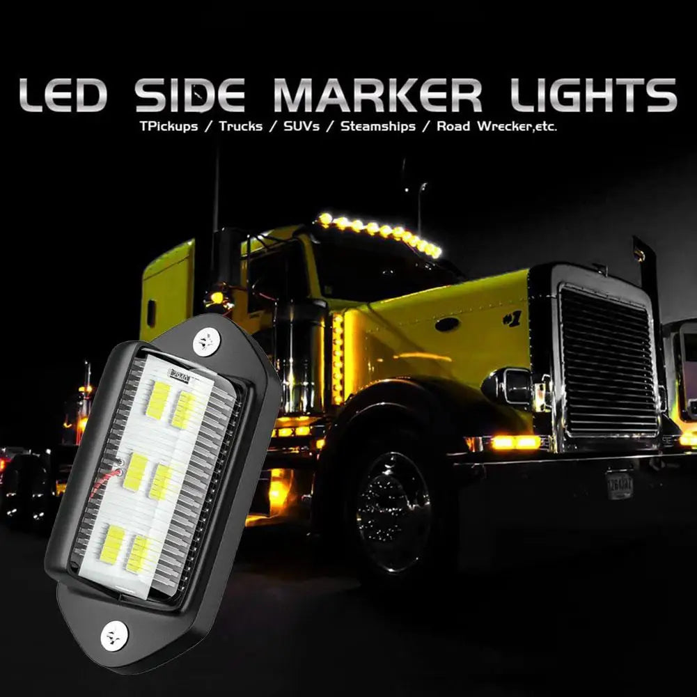 2-Pack 6-LED License Plate Lights – Truck SUV Trailer Van
