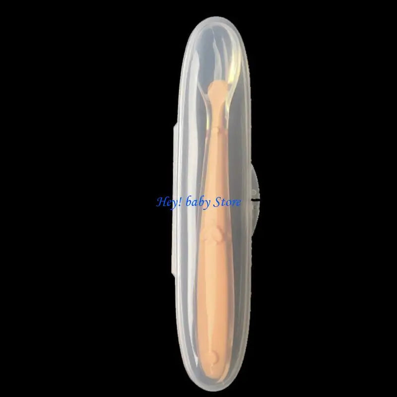 Baby Soft Silicone Spoon & Storage Box | BPA-Free Feeding