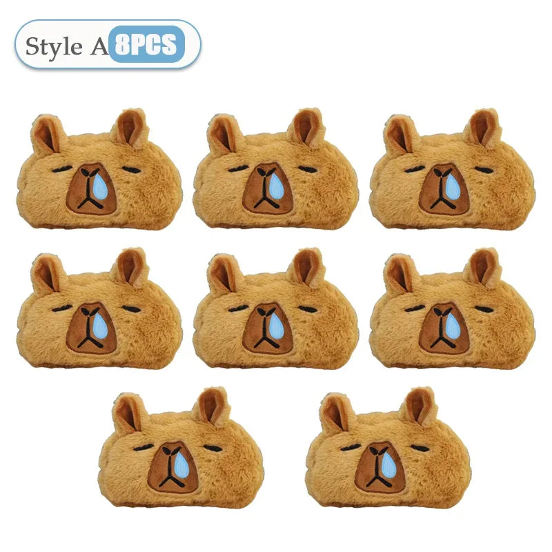 Kids Cute Capybara Plush Pencil Case – Large Capacity Pouch