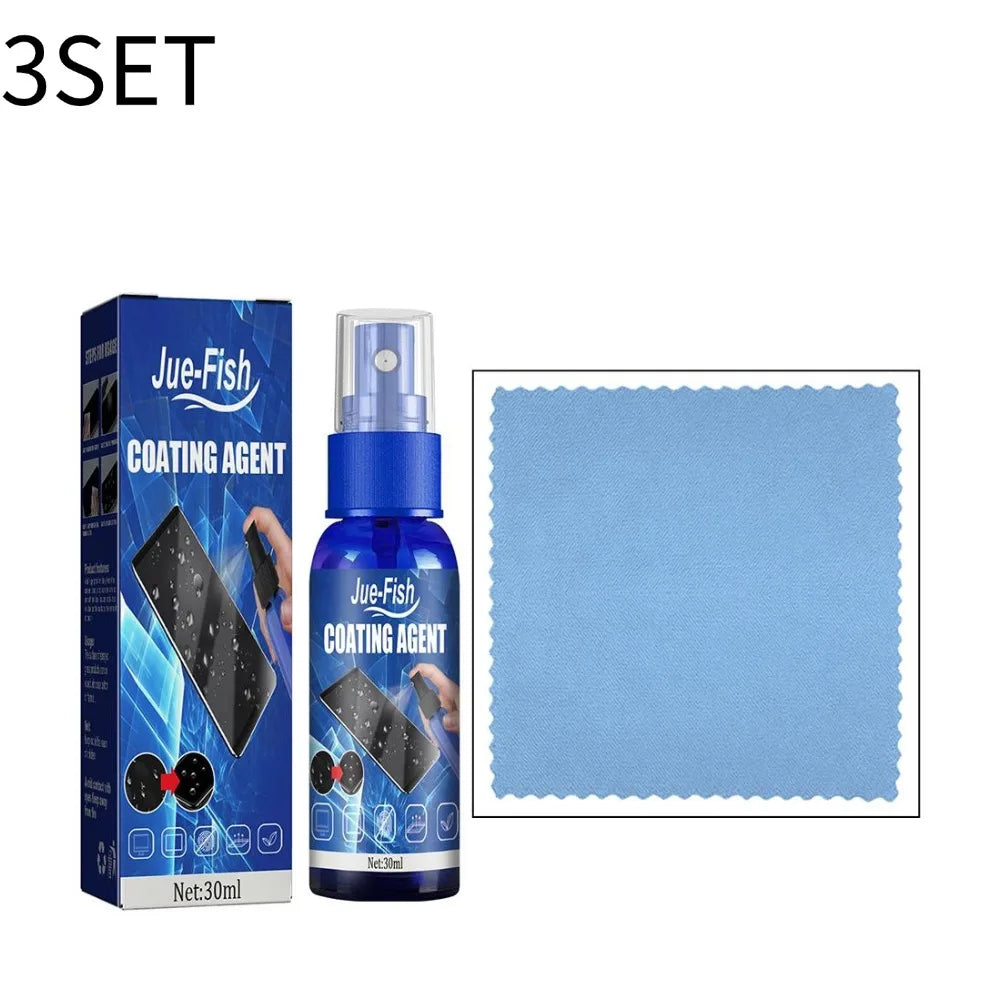 Screen Cleaner Spray Kit with Microfiber Cloth Peaceful Pleasures Health and Wellness 3pcs