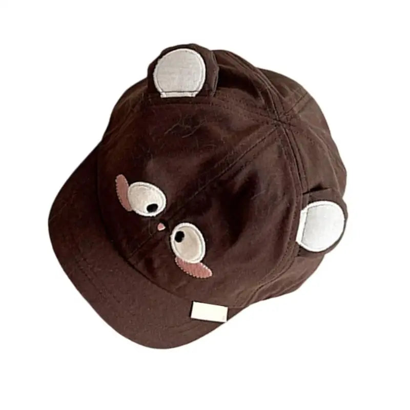 Baby Cotton Sun Hat – Cute Animal Design & Adjustable Strap