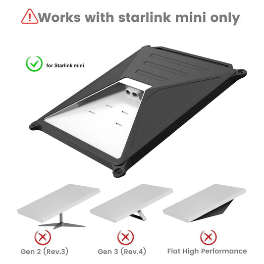 With Suction Cup Protective Case Liquid Silicone Case For Starlink Mini Satellite Dish Portable Full Cover Shell High-Quality Peaceful Pleasures Health and Wellness