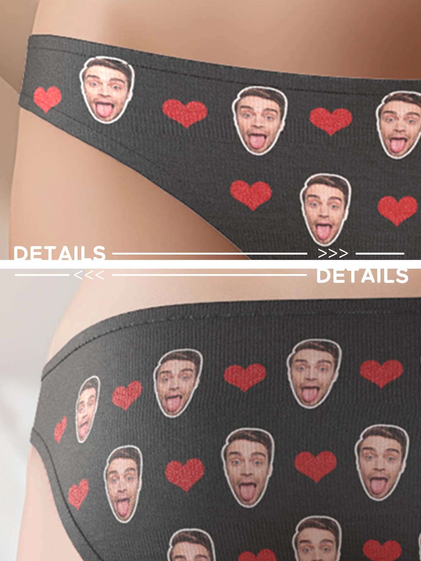 Custom Valentine Day Panties For Woman Custom Briefs Personalized Thong Personalized Underwear With Face Custom Thong Peaceful Pleasures Health and Wellness