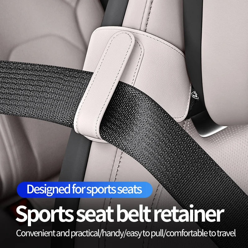 PU Leather Car Seat Belt Adjuster Clip & Fixing Holder