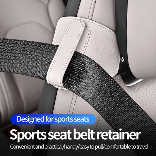 PU Leather Car Seat Belt Adjuster Clip & Fixing Holder Seat Belt Clip Oasis Select