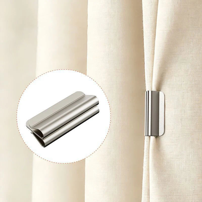 Magnetic Curtain Clips – Block Light, No Tools (1–10 Pairs)