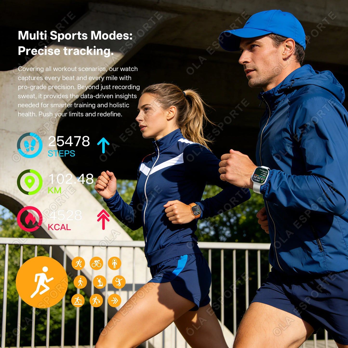 HW12 Bluetooth Smartwatch | Calling, Multi-Sport & Health Tracking