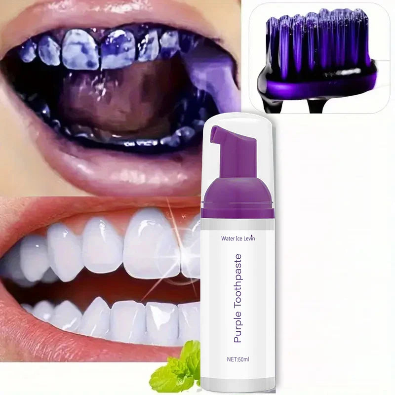 Purple Mousse Toothpaste 50ml – Whitening & Fresh Breath