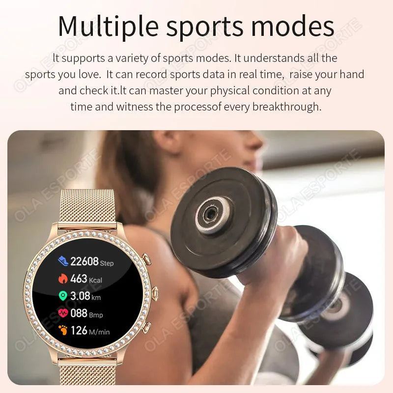 Ola Esporte Women's Smart Watch | Bluetooth Call & Fitness Tracker