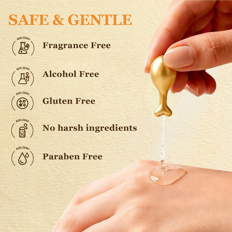 Niacinamide Brightening Essence Capsules, Deep Nourishing Hydrating Facial Serum, Portable Anti-Aging Skin Care Capsules Peaceful Pleasures Health and Wellness