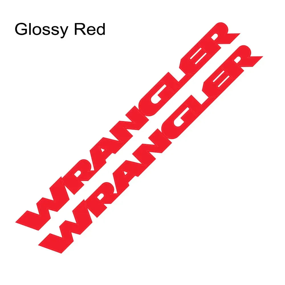 Jeep Wrangler JK JL TJ YJ Hood Vinyl Decal Stickers – 2pc