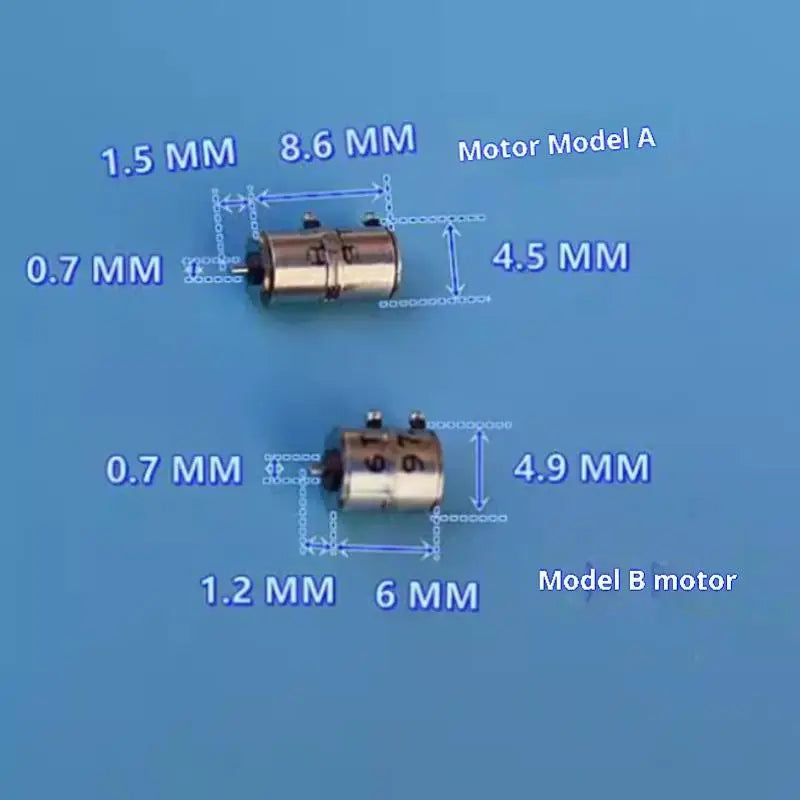 10pcs Miniature 2-Phase 4-Wire Stepper Motors 4.5mm & 4.9mm DIY