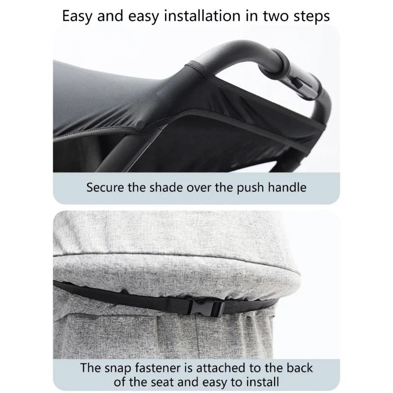 Baby Stroller Sun Shade Cover UPF 50+ | Adjustable Canopy