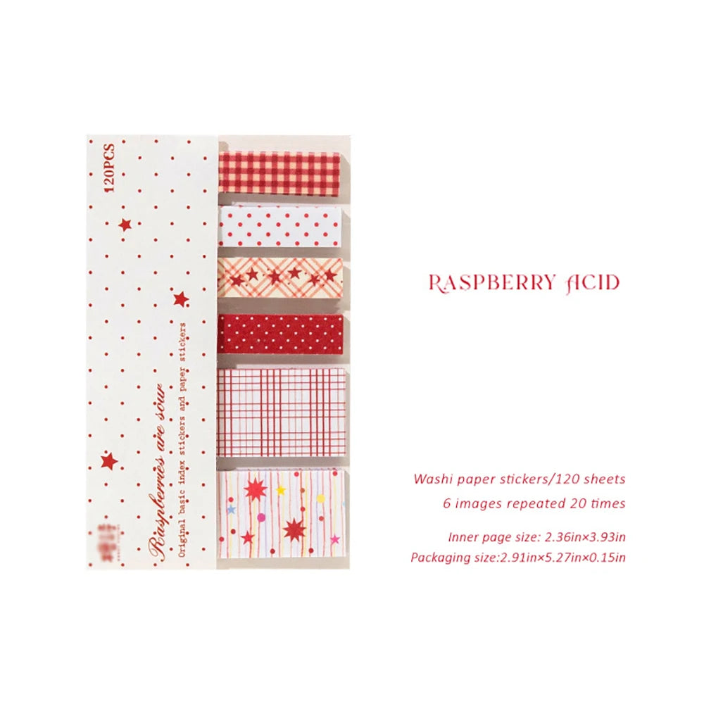 Index Stickers Polka Dot Striped Elements Basic Accounting Materials