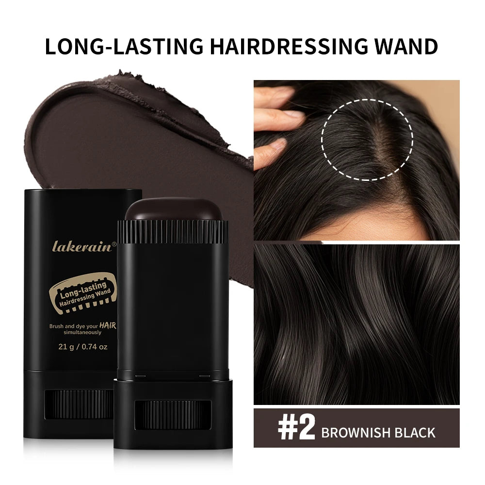 Waterproof Gray Coverage Hair Dye Stick – All Hair Types