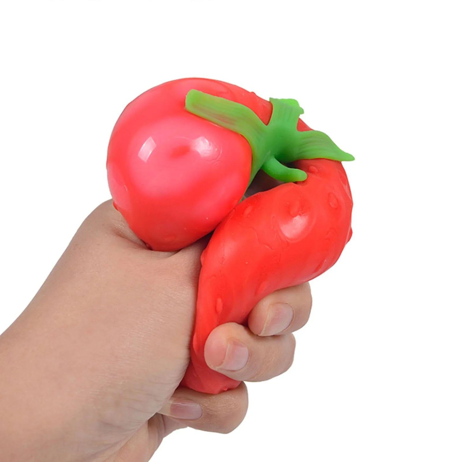 Soft Strawberry Fruit Squishy Toy – Slow Rising Stress Relief for Kids & Adults, Squeeze Anti-Anxiety Sensory Fidget Toy Peaceful Pleasures Health and Wellness