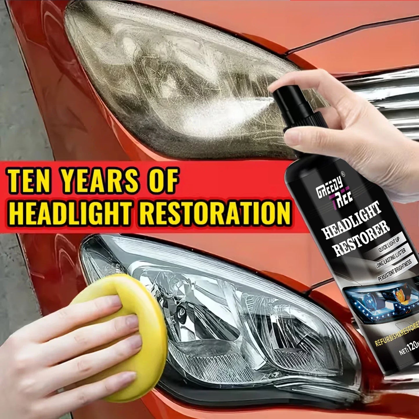 Headlight Restoration Kit – Anti-Yellowing & Oxidation Coating